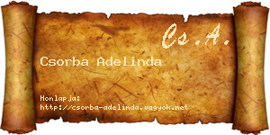 Csorba Adelinda névjegykártya